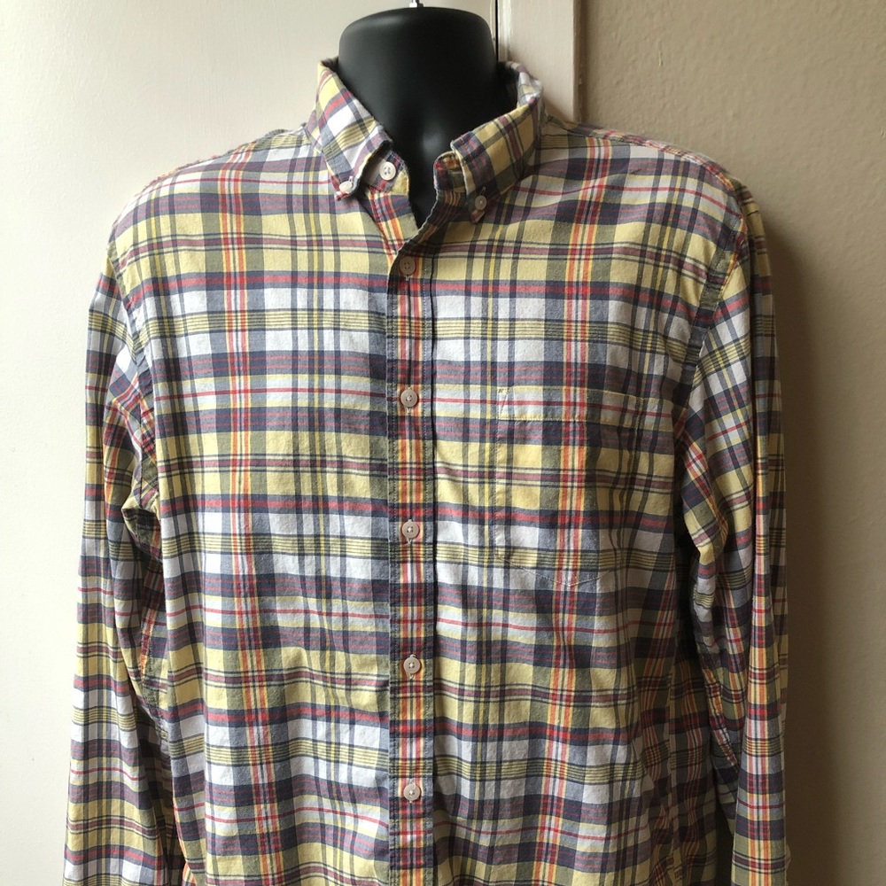J. Crew Men’s Slim Fit Summer Plaid Button Down